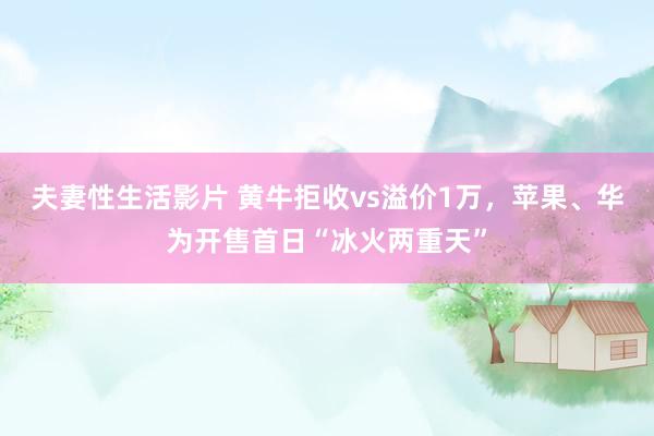 夫妻性生活影片 黄牛拒收vs溢价1万，苹果、华为开售首日“冰火两重天”